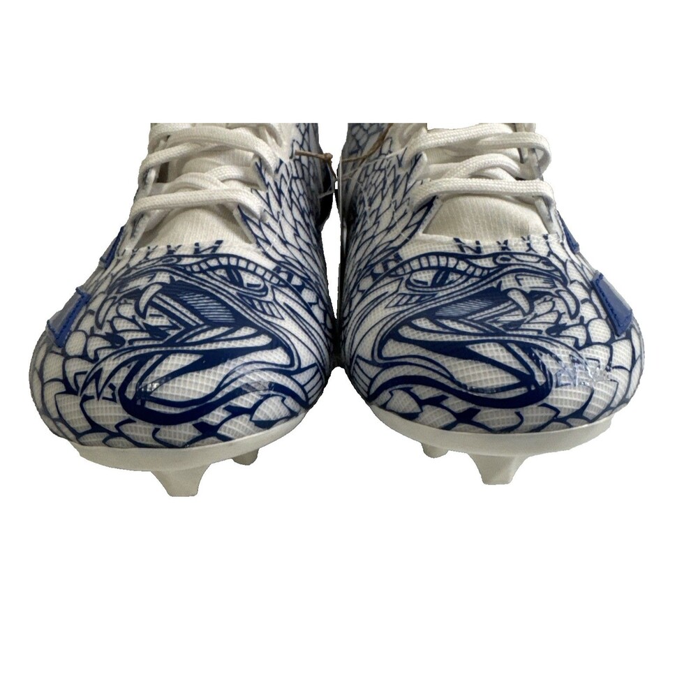 Adidas Adizero Electric II Football Cleats Blue White IH8569 Men’s Size 10.5 - Picture 5 of 14